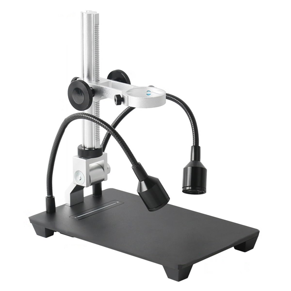 Microscope Adjustable USB Digital Electronic Microscope Camera Stand Holder Bracket Table 130x-C Mount Lens(A)
