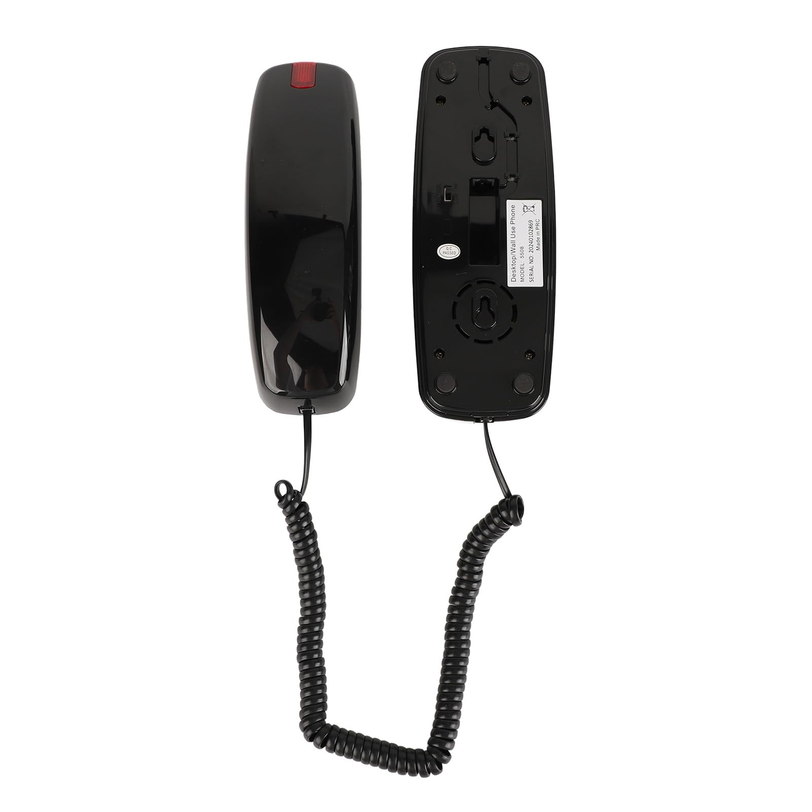 Telefono Fisso per Casa, Telefoni da Parete retrò per Linea Fissa, Telefono con Filo Montabile a Parete Pulsanti Grandi Controllo Volume Linea Fissa Vecchio Stile per Casa Cucina
