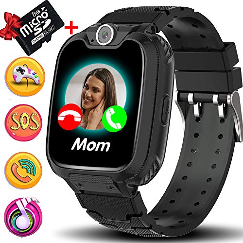 Kids Smartwatch Phone for Boys Girls Toddler with 7 Puzzle Games 8GB TF