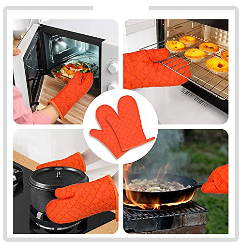 Guantes de algodón para horno y microondas resistentes al calor lavables 3