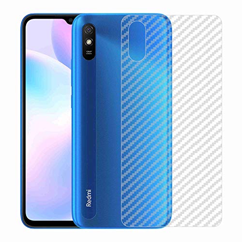 Image of Compatible with Redmi 9A Back Screen Protective Film Carbon Fiber Skin Transparent Screen Guard Sticker