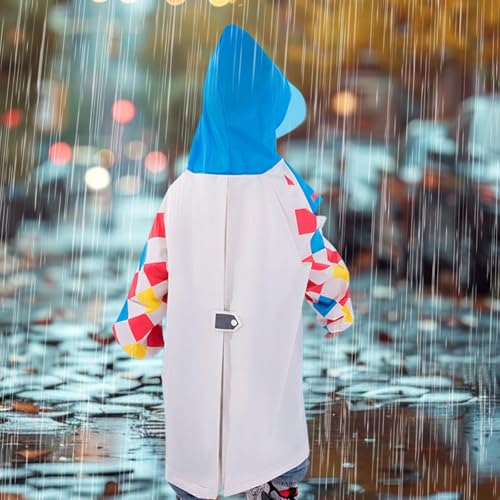 Qianly Children's Raincoat Outerwear Portable Rain Jacket for Camping, Travel, Mountaineering, Concerts, M4
