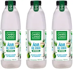 Kit 3x Água de Coco 900ml Campo Largo