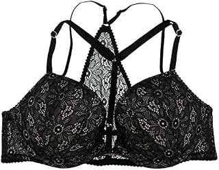 Victoria's Secret Bra Bombshell Front Close Padded Add 2 Cup with Floral Lace