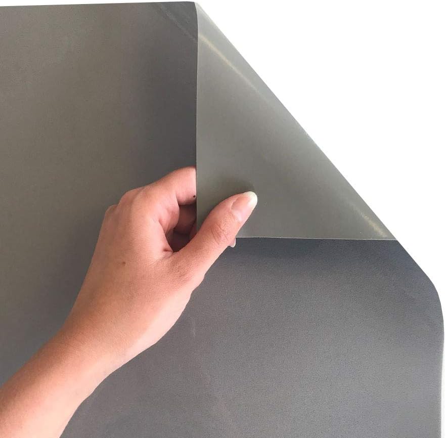 Siser StripFlock Pro HTV - 12 inch by 10ft Roll - Textured Heat Transfer Vinyl (Gray)