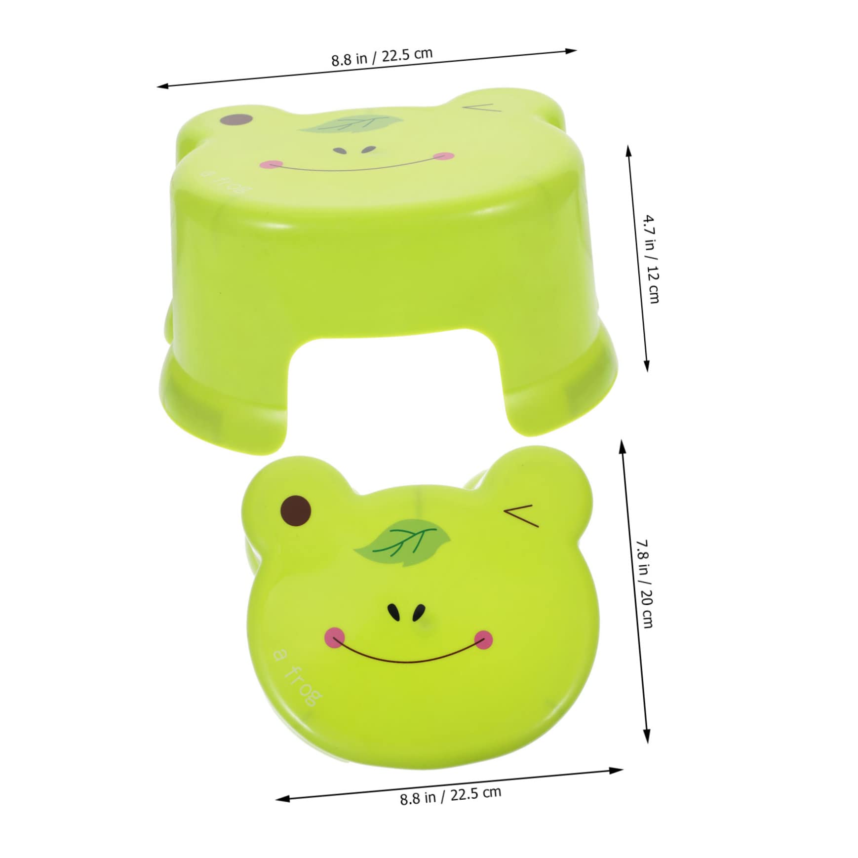 SOLUSTRE Plastic Shower Stool for Non Slip Cartoon Design Comfortable Plastic Chair for Bathroom Bedroom to Clean Space Saving