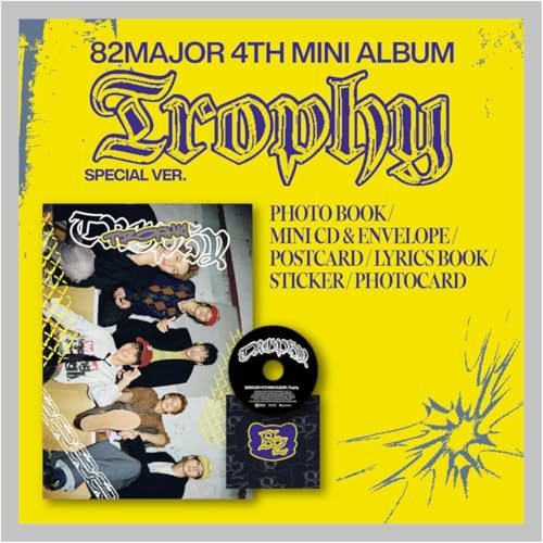 Image of 82MAJOR Trophy 4th Mini Album with Tracking Sealed (Special Version) + Extra photocards