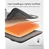 RENPHO Fathers Day Dad Gifts, Electric Heating Pad - 6 Heat Levels for Neck Shoulder and Back, Birthday Gifts for Women Men, Weighted Pad for Snug Fit, ETL Certified, FSA Eligible, 24x33 Gray
