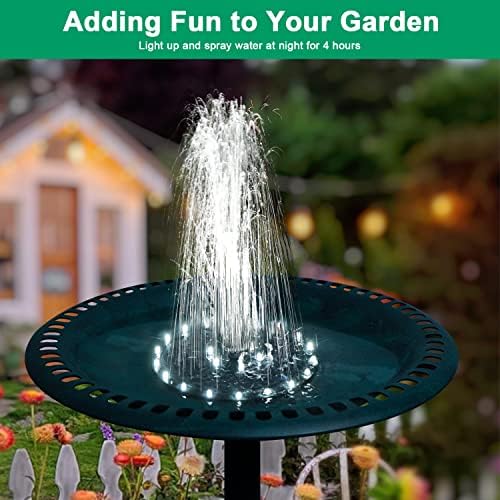 GAIZERL Solar Bird Bath Fountains 