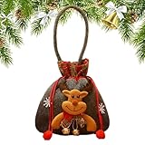 Opdestn Weihnachts Leckerei Tüten - Weihnachtliche Geschenksäckchen Mit Zugband,Snack Verpackung Beutel Party Mitgebsel Für Kinder Erwachsene,Geschenkbeutel Für Klassenraum