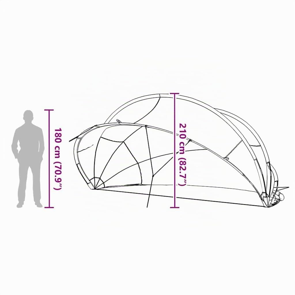vidaXL Pool-Dome Pool-Einfassung Poolunterstand Outdoor Kuppel Zubehör