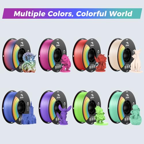 Image of Creality 3D Printer Filament, PLA Plus Filament 1.75mm Violet, PLA Pro Toughness Upgraded Dimensional Accuracy + /- 0.03mm, 1KG Spool(2.2lbs) Ender PLA+ Filament for Most 3D Printer