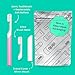 Quip Sonic Toothbrush for Adults with Timer - Includes Extra Brush Head and Travel Cover Mount - Electric, Soft Bristle Refill Head, Plastic Handle, 3 Month Battery Life - Travel Toothbrush - Magenta