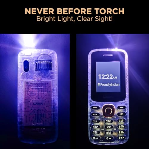 Image of Lava A1 Clear Copper Keypad Mobile Phone with Long Lasting Smart AI Battery | 1.77inch Display | Bluetooth Support | Military Grade Certified | 32 GB Expandable Memory | (Clear)