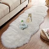 Ciicool Ultra Soft Faux Sheepskin Fur Rug Fluffy Rug for Bedroom Fuzzy Carpet for Living Room Kid's