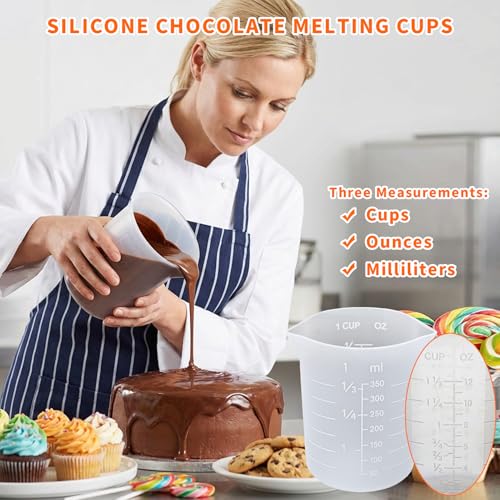 Set de Vasos Medidores de Silicón para Chocolate 8 Piezas miniatura 2