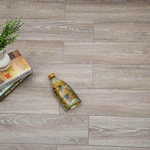 Diflart 23.6 sq.ft Vinyl Plank Flooring Click Locking 48x7 inch Lvt Flooring Waterproof Foam Back Rigid SPC Core Wood Grain Finish (Cantha Oak) - Thumbnail 4