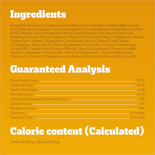 Image of Pedigree Dry Dog Food for Adult Dogs, High Protein, Turkey and Chicken Flavor, 3.5 lb. Bag