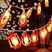 AceList 30 LED Red Lantern Mini Kerosene String Lights for Patio Garden Holiday Home Ramadan Decorations (Warm White Light)