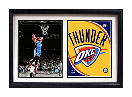 Encore Select 122-63 NBA Oklahoma City Thunder Russell Westbrook Double Frame, with Two Images, 12-Inch by 18-Inch