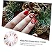 ABOOFAN Christmas Alloy Nail Art Decoration Set 12 Compartments Snowflake Manicure Supplies Festive Nail Tools