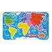 Produktbild Janod Wooden Magnetic World Map Puzzle - 92 Magnetic Pieces - 70 x 43 cm - English Version - Educational Game from 7 Years Old, J05504