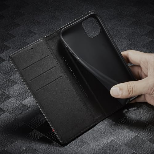 Étui de protection iPhone 11 Pro en cuir hybride et finitions carbone