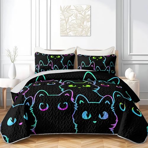 Axolotl Cartoon Cat Full Bedspread 78