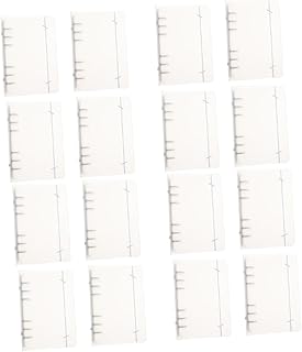 TEHAUX 16 Peças Capa Protetora 6 Furos Capa De Fichário Diário 6 Fichário De Couro Capa De Fichário Capa De Planejador De Bloco De Notas Pessoal Protetores Capa Livro Pp Fosco A4