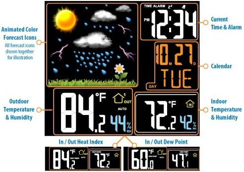 La Crosse Technology 308A-146 Color LCD Forecast Station