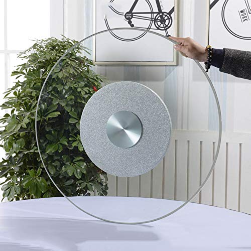 Drehteller Transparent Gehärtetes Glas Esstisch Lazy Susan Runde Glas Drehplatte Rotierende Servierplatte 50-120cm Esstisch Plattenspieler 360 °
