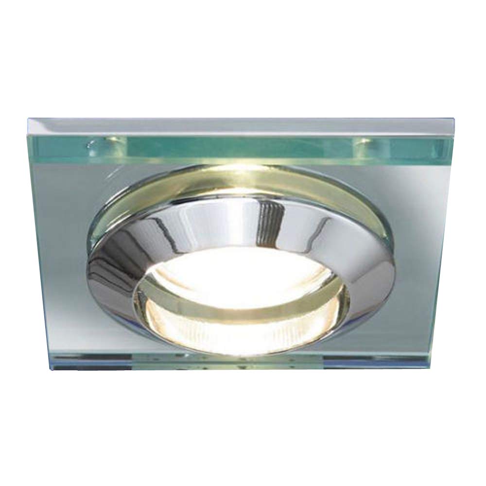 Hib Pack Of 4 Led Spot Lights Downlights Recessed Ceiling Lights By Square Mirrored Glass