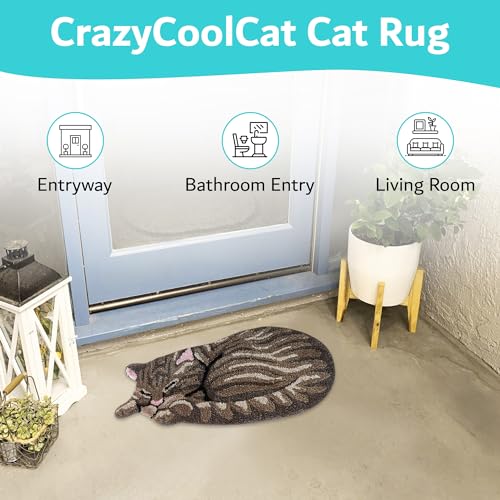 Crazycoolcat 197644592500 Cat Rug - Decorative Cat Door Mat thumb #2