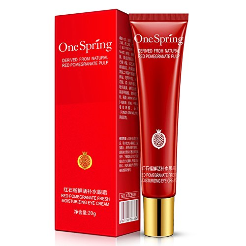 Cocohot Augen Creme, Rote Granatapfel Augencreme, Feuchtigkeitsspendend, Anti-Aging, Feine Linien, Dunkle Augenringe, Augen Serum