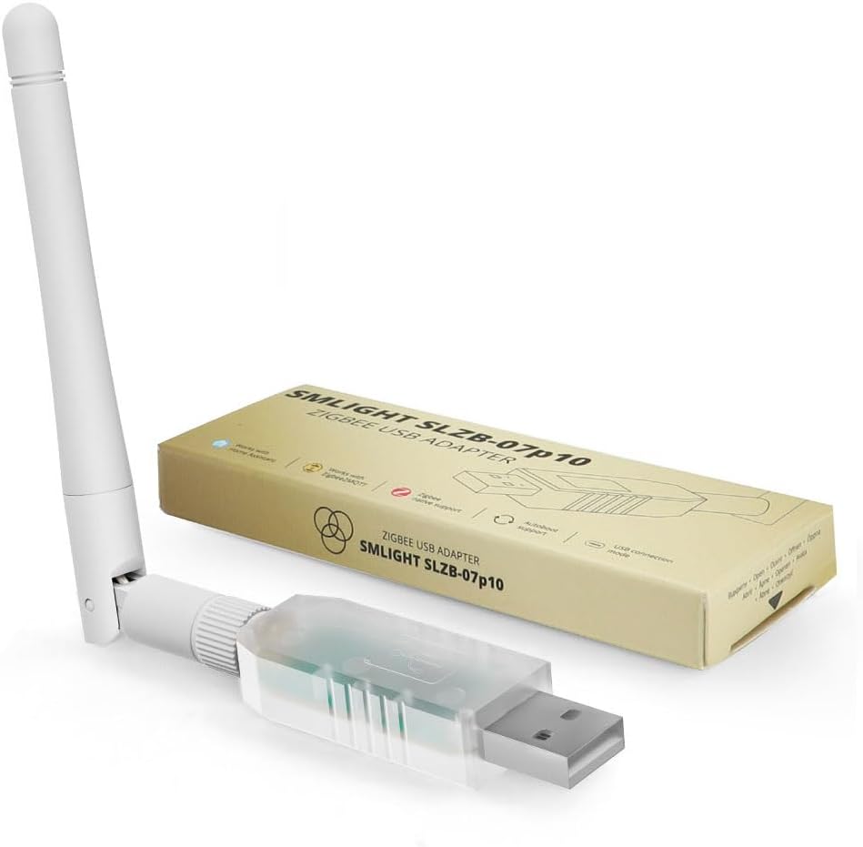 SMLIGHT SLZB-07P10 Zigbee 3.0 Coordinator Thread/Matter Mini USB Adapter Works with Zigbee2MQTT, Home Assistant, ZHA