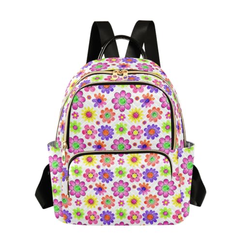 Sac à dos léger fleurs de marguerites Wudan taille S-M pour le sport tout en confort