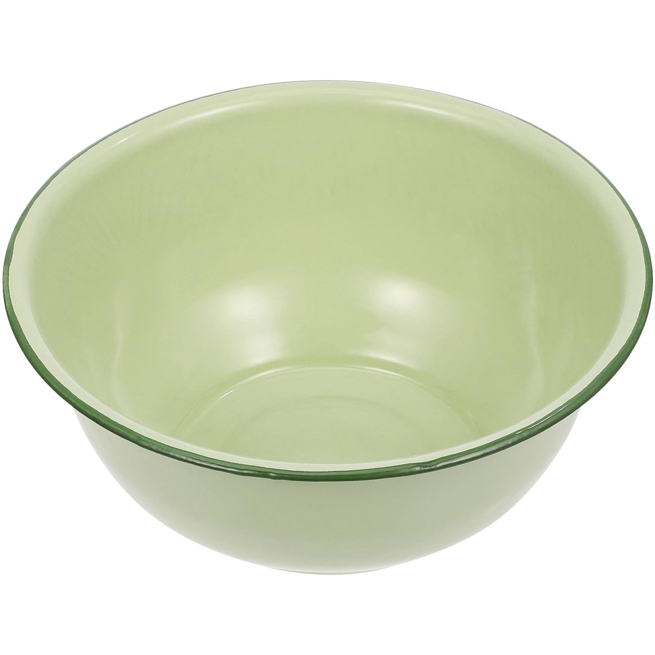 GALPADA Vintage Emailleschale Mit Deckel Emailleschale Für Küche Suppenschüssel Für Salat Suppe Und Teigkneten 8.27In Für Haushalt Und Servieren