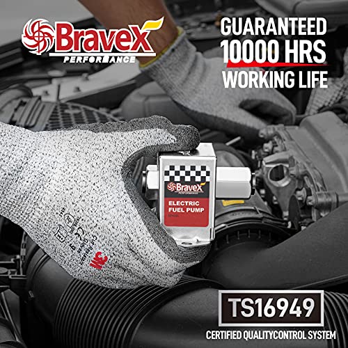 Bravex Inline Electric Fuel Pump Universal Dc 12V Low Pressure 2.5-4 Psi Petrol Diesel (Ep12S) #TOP3