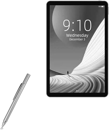 BoxWave Stylus Pen Compatible with Chuwi HiPad Air - FineTouch Capacitive Stylus, Super Precise Stylus Pen - Metallic Silver