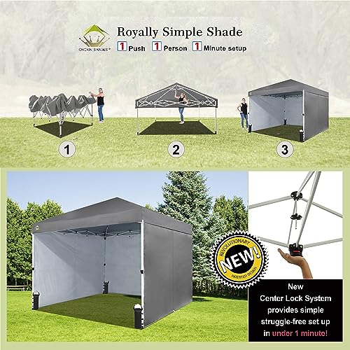 Crown Shades C100P-S4 10X10 Comercial Instant Canopy Pop Up Tent With Center Lock thumb #1
