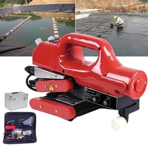 FBJAMZ Máquina de Soldadura de geomembranas, Soldador de cuña Caliente de Membrana de plástico, Soldador de pelÃcula HDPE EVA PVC