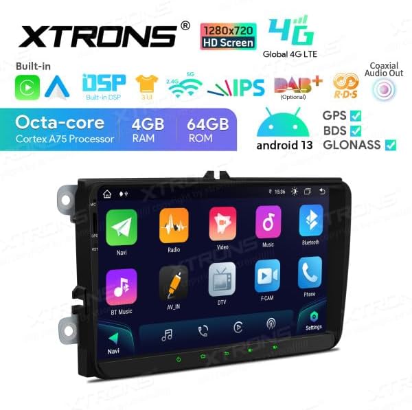 Dimensions of the XTRONS IA92MTVLS car stereo