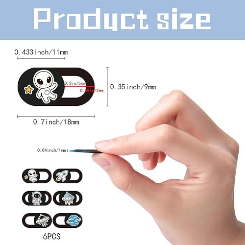 Miniatura 2 de 6 unidades de 6 estilos de nave espacial alienígena linda cubierta para cámara de laptop, accesorios de protección de privacidad, bloqueador de