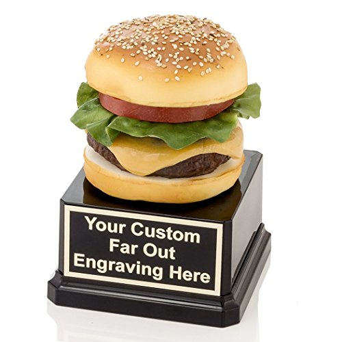 big cheese trophy - Far Out Awards Cheese Burger Trophy - Hamburger Award, Eating Contest Trophies, Best Cheeseburger Awards