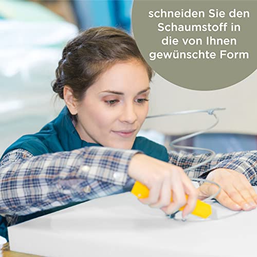 MSS e.K. Schaumstoffplatte Polster Auflage Topper - 200 x 120 x 5 cm - RG27/45