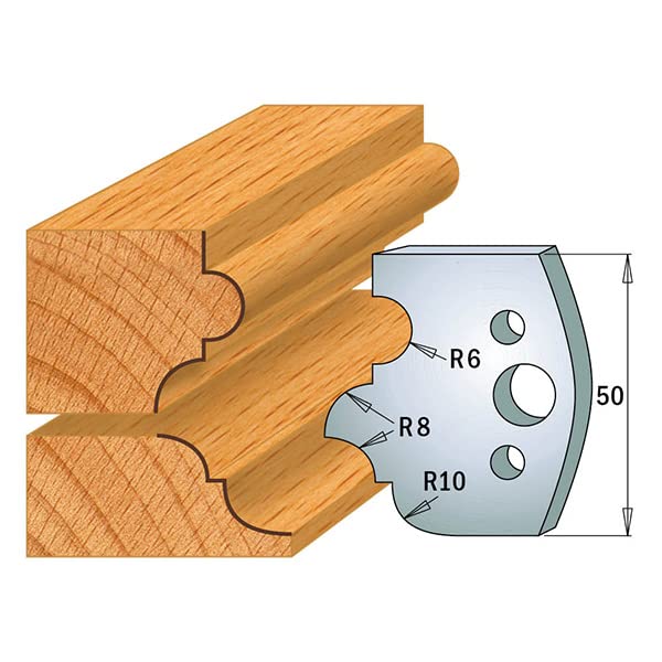 CMT ORANGE TOOLS 691.520 - JEU DE 2 LIMITEURS 50X4MM pour porte-outils