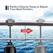 yboatch Boat Bumper Clips/Hangers/Adjusters/Cleats for Docking, Suitable for 1 Inch and 1.25 Inch Square Tube, 8 Pack