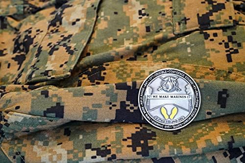 Military Gift Shop USMC Marine Corps Recruit Depot Parris Island Challenge Coin - Officially Licensed USMC Collectible