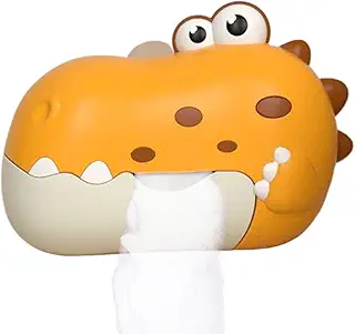 Bath Toys Maker - Má De Burbujass De Baños | Máquina De Burbujas De Música Eléctrica De De Dinosaurio Con Taza De Succión | Compañero De Baño Para Niños 3+ Juguete Automático