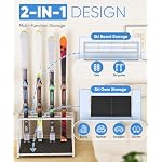 Ski Storage Rack for Garage — Freestanding Ski Holder for 4 Pair Skis, Boot, Helmet, Goggles, Indoor Snowboard Rack Organizer Stand for Home, Shed, Basement, White - Image 3